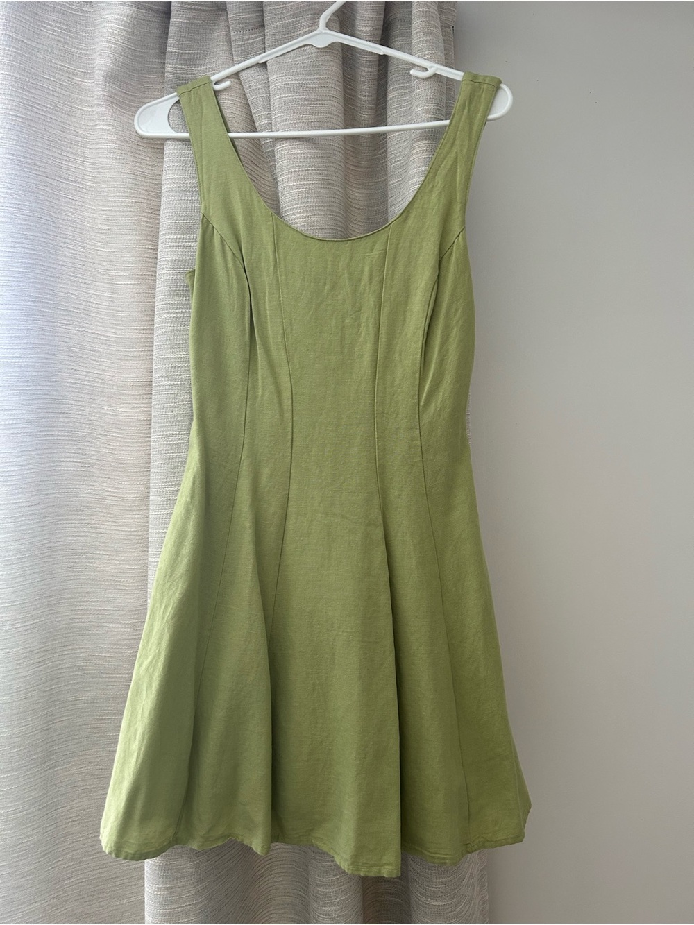 Japna Olive Green Mini Dress